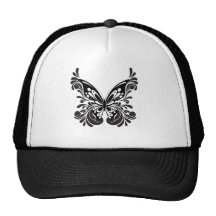 Plantilla del personalizar de las mariposas del ~  gorros  