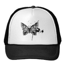 Plantilla del personalizar de las mariposas del ~  gorros  