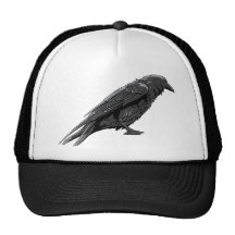 Plantilla del personalizar del pájaro de los cuerv gorro de camionero