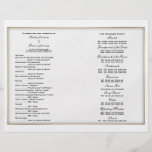 Plantilla del programa del boda (cuatro) tarjetones