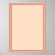 Plantilla elegante con CREMA de la frontera Poster