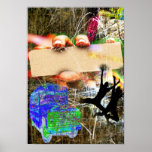 Plantilla estupenda del Grunge Posters