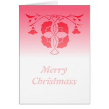Plantilla floral con la tarjeta de Navidad céltica