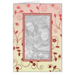 Plantilla floral de la tarjeta de felicitación del