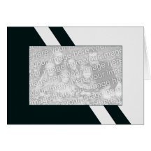 Plantilla moderna de la raya blanco y negro felicitacion 