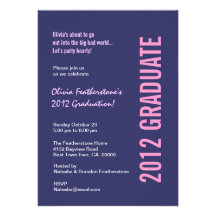 Plantilla moderna rosada púrpura 2012 de la fiesta comunicados personales 