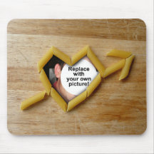 Plantilla Mousepad de la foto del amor de Penne Alfombrilla De Raton