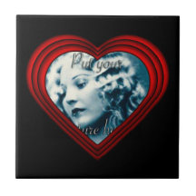 Plantilla perfecta del corazón azulejos ceramicos