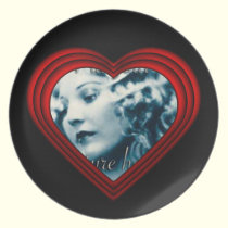 Plantilla perfecta del corazón platos