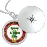 plantilla redonda del logotipo collar personalizado