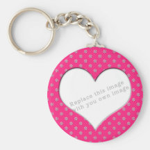 Plantilla "rosa con las flores " llavero personalizado