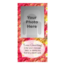 Plantilla vertical de PhotoCard de la flor rosada Tarjetas Fotográficas