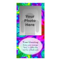 Plantilla vertical de PhotoCard de la floración de Tarjeta Fotografica