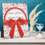 Plaquete rojo del notesphoto de la cinta de las Fe placas