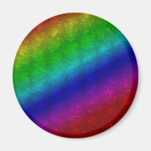 Plástico de burbujas rayado del arco iris brillant iman para frigorífico