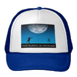 Plástico del putt en su lugar gorros bordados