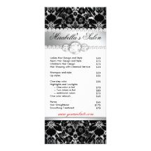 Plata floral del negro del damasco de la tarjeta d plantilla de lona