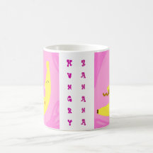 Plátano hambriento taza