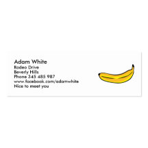 Plátano Plantilla De Tarjeta Personal