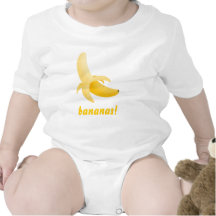 Plátanos - camiseta del bebé de la correa eslabona
