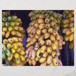 Plátanos para la venta en el mercado, Puerto Rico Tarjeton