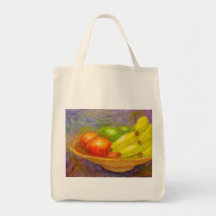 Plátanos, tomates y cales, bolso bolsas lienzo