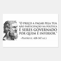 Platão Adesivo Em Forma Retangular