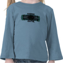 Platillo volante cósmico de Cutie V7 del chica Camisetas