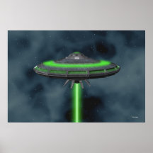 Platillo volante - poster de la ciencia ficción