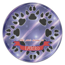 plato del mascota del fido