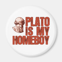 Platón es mi Homeboy Imanes De Nevera