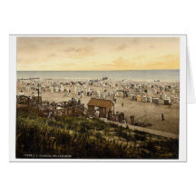 Playa, Borkum, Schleswig-Holstein, Alemania pH rar Tarjeta
