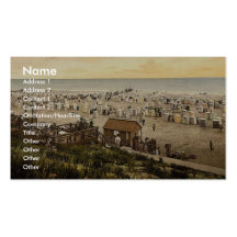 Playa, Borkum, Schleswig-Holstein, Alemania pH rar Tarjeta Personal