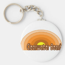 Playa de Clearwater, la Florida Llavero Personalizado