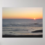 playa de la puesta del sol posters