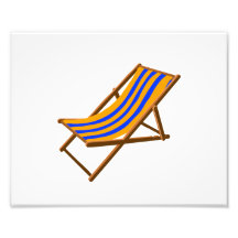 playa de madera rayada chair.png del naranja azul arte fotografico