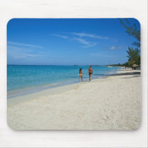 Playa de Negril que camina Alfombrillas De Ratones