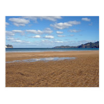 Playa de Whangapoua durante la bajamar, Nueva Zela tarjetas postales