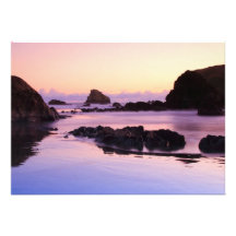 Playa del océano en la puesta del sol invitaciones personales 