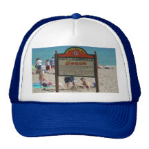 Playa del pie Lauderdale Gorras