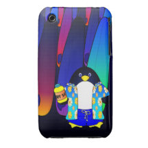 Playa del pingüino Case-Mate iPhone 3 fundas