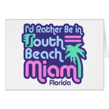 Playa del sur Miami Tarjeta