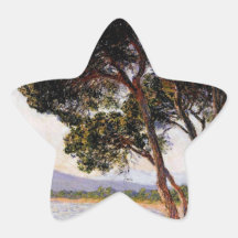 Playa en los Juan-les-Pernos - Claude Monet Pegatina Forma De Estrella Personalizada