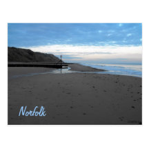 Playa en Mundesley, Norfolk del cocinero de Alexan Tarjetas Postales