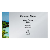 Playa en San Jorge Bermudas - platino Tarjetas Personales