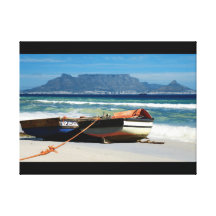Playa escénica de Cape Town de la montaña de la ta Lona Envuelta Para Galerías