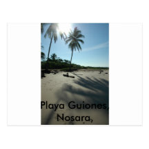 Playa Guiones Tarjeta Postal