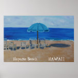 PLAYA HAWAII DE HAPUNA POSTER