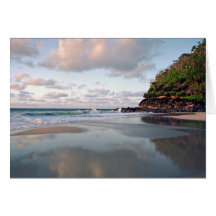 Playa Kauai de Hanakapiai Tarjetón