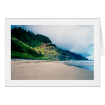 Playa Kauai de Kalalau Tarjetón